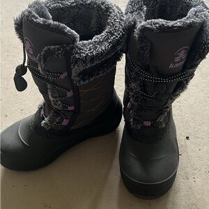 Kamik Black and Purple Winter Boots